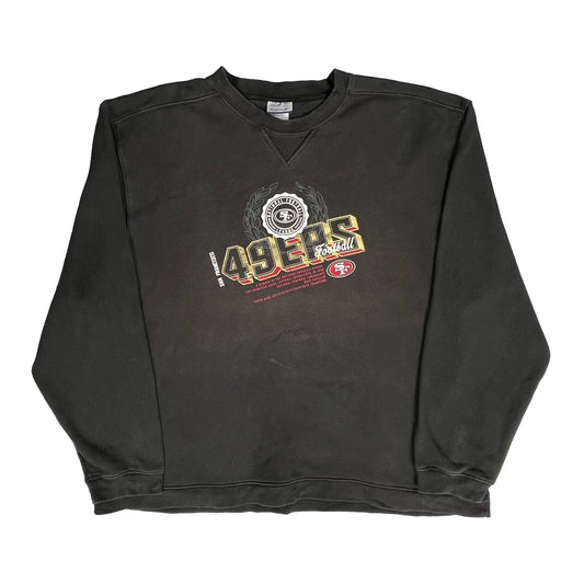 49Ers Reebok Football Sweatshirt - 2XL Black Cotton Blend