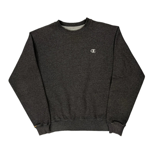 Eco Authentic Champion Sweatshirt - Medium Grey Cotton Blend