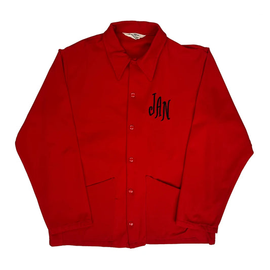 70S Don Carlo Jacket - Large Red Nylon