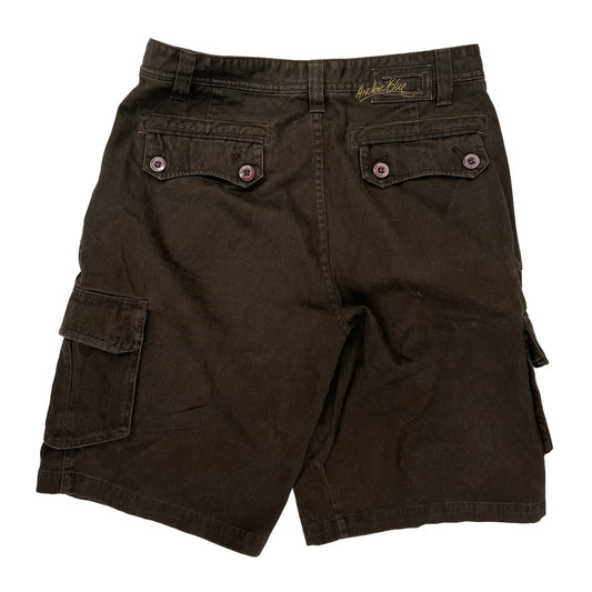 Unbranded Cargo Cargo Shorts - 32W 11L Brown Cotton
