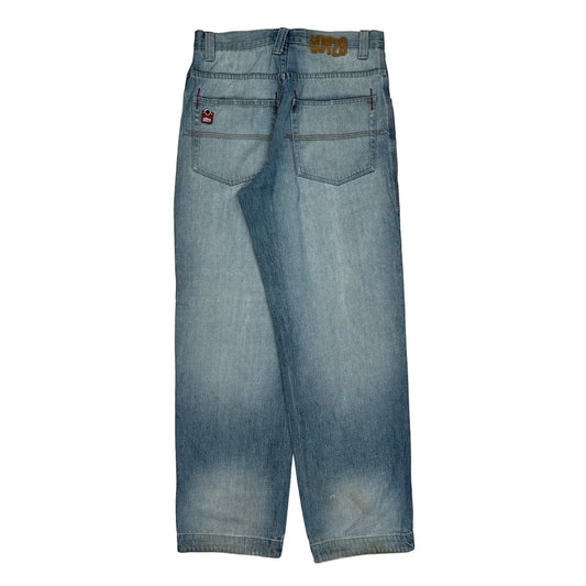 Taz Lot 29 Cartoon Jeans - 32W 34L Light Wash Cotton