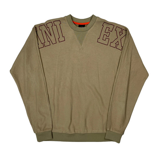Armani Exchange Sweatshirt - XS Beige Cotton