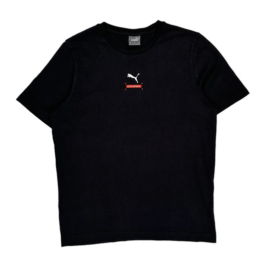 Puma T-Shirt - Medium Black Cotton