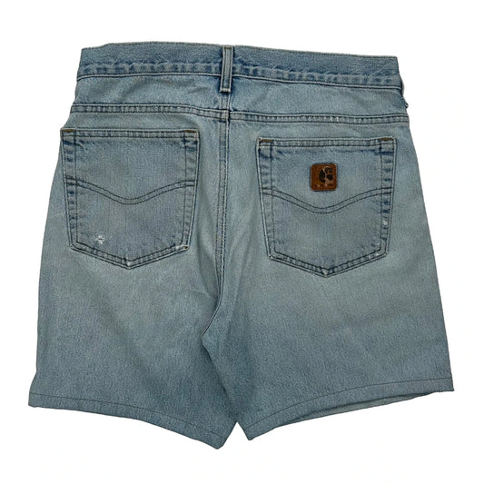 Carhartt Denim Shorts - 30W 7L Light Wash Denim