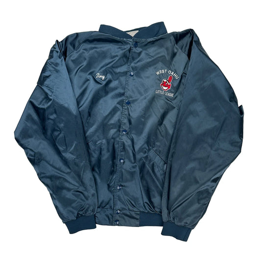 West Oahu Little League Unbranded Varsity Jacket - XL Blue Nylon