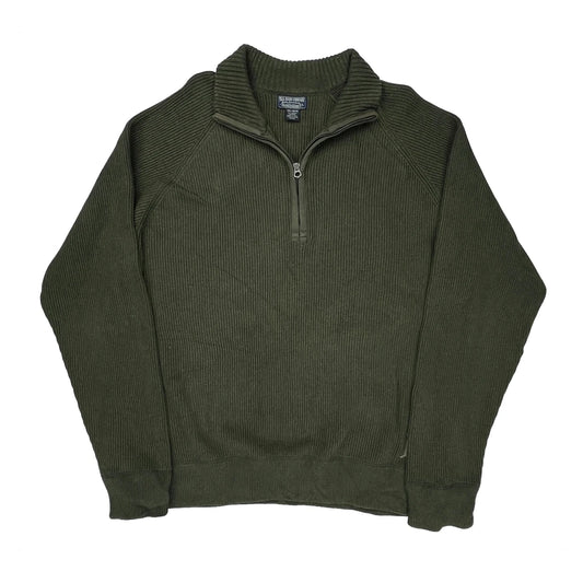 Polo By Ralph Lauren 1/4 Zip - 2XL Green Cotton