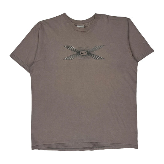 Vintage Made In Canada Nike Tuned Air T-Shirt - Large Brown Cotton