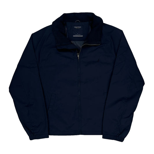 Vintage Nautica Jacket - Large Navy Polyester