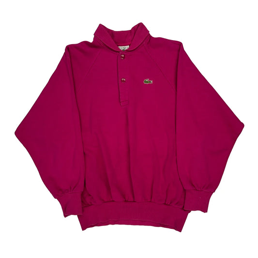 Lacoste 1/4 Zip - Medium Red Cotton
