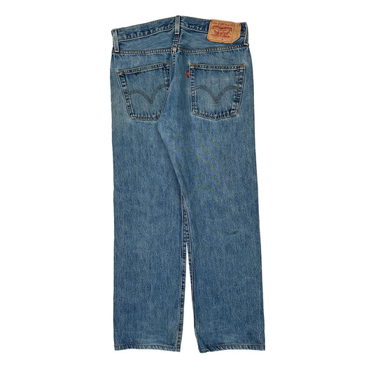 501 Levis Jeans - 33W 29L Light Wash Denim