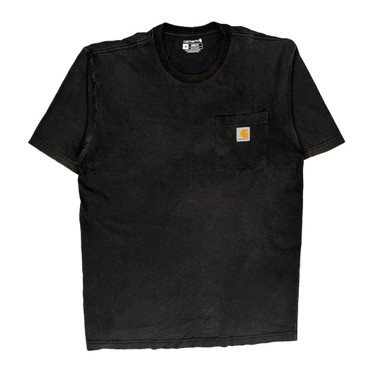 Carhartt T-Shirt - Medium Black Cotton