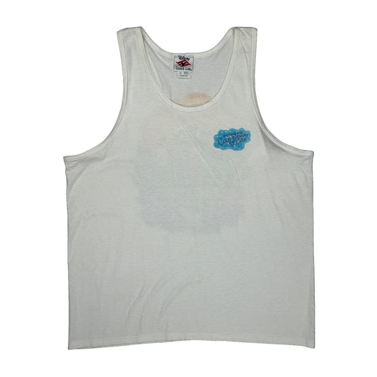 Vintage Cruise Line Disney Cartoon Vest - XL White Cotton