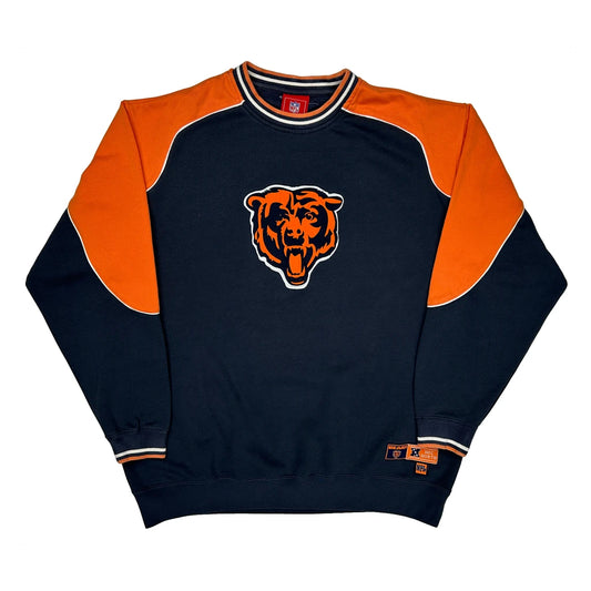 Chicago Bears Nfl Football Sweatshirt - Large Navy Cotton
