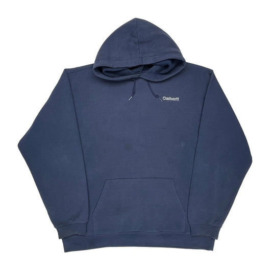 Carhartt Hoodie - 2XL Navy Cotton Blend