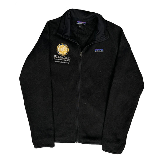 Uc San Diego Department Of Pharmacy Patagonia Fleece Jacket - Medium Black Polyester