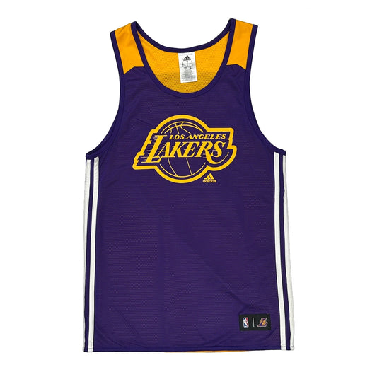 Vintage Los Angeles Lakers Adidas Nba Jersey - Small Purple Polyester