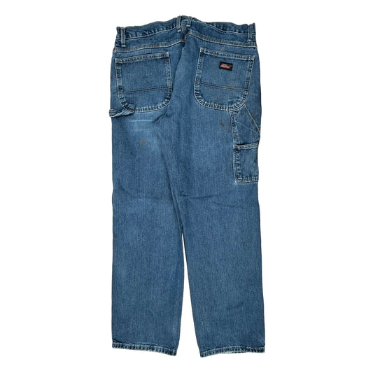 Dickies Carpenter Jeans - 35W 32L Blue Cotton