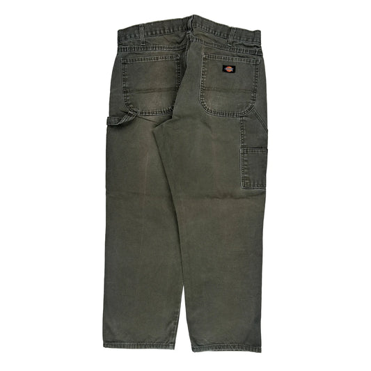 Vintage Dickies Carpenter Trousers - 36W 29L Grey Cotton