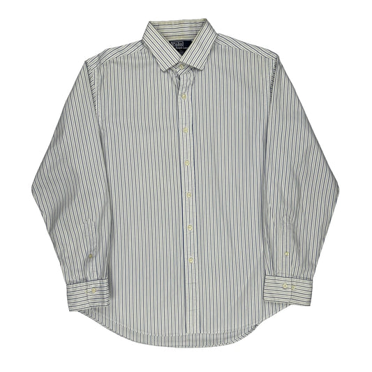 Ralph Lauren Striped Shirt - XL White Cotton