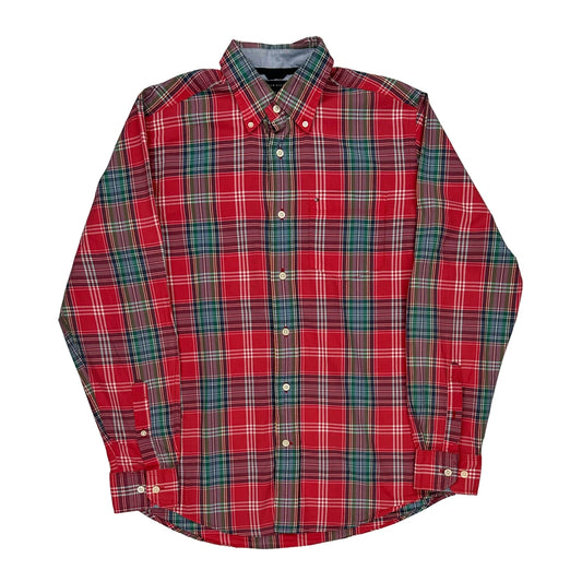 Tommy Hilfiger Checked Shirt - Small Red Cotton