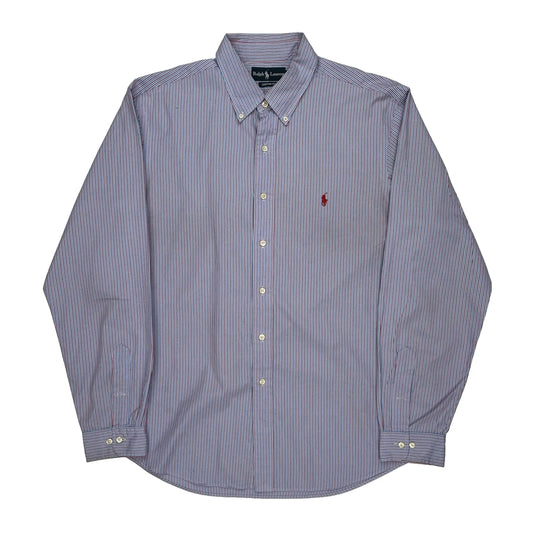 Ralph Lauren Striped Shirt - XL Red Cotton