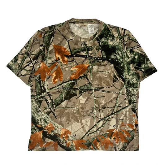 Outdoor Exchange Camo T-Shirt - XL Khaki Cotton
