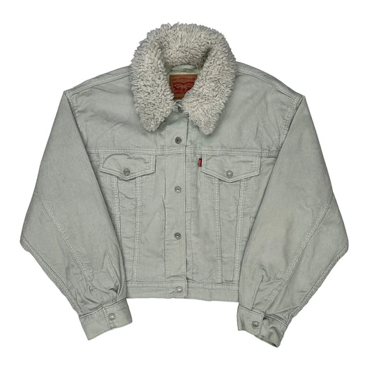 Levis Collared Denim Jacket - Medium Grey Cotton