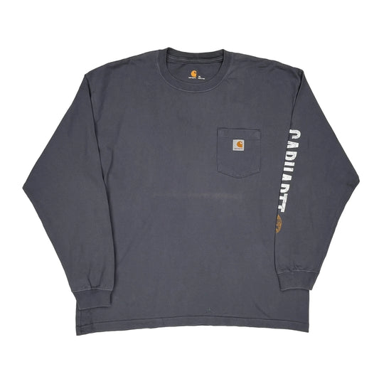 Established 1889 Carhartt Long Sleeve T-Shirt - XL Gray Cotton