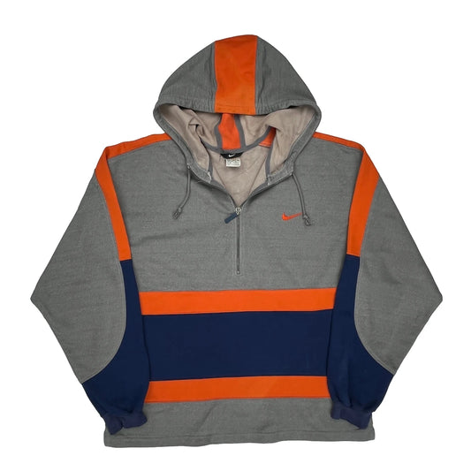 Nike Spellout Hoodie - XL Gray Cotton