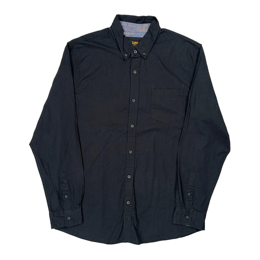 Vintage Lee Shirt - Large Black Cotton