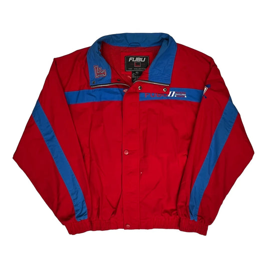 Fubu Striped Jacket - 2XL Red Polyester