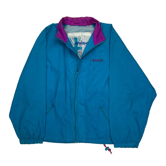 Reebok Oversized Jacket - XL Purple Nylon