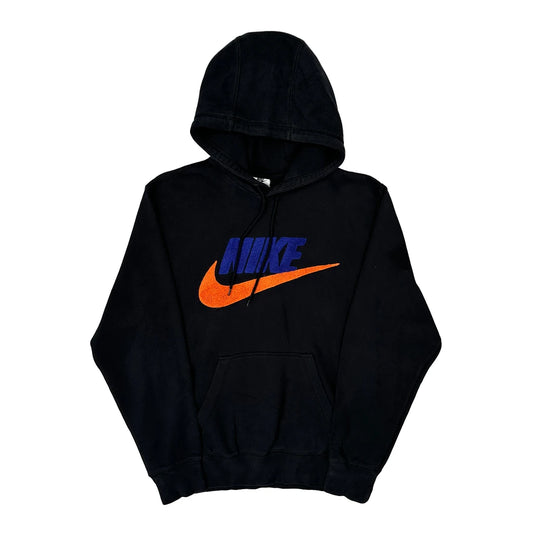 Nike Graphic Hoodie - Small Black Cotton