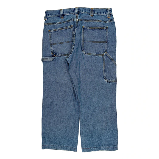 Blue Mountain Cargo Carpenter Jeans - 34W 27L Blue Denim