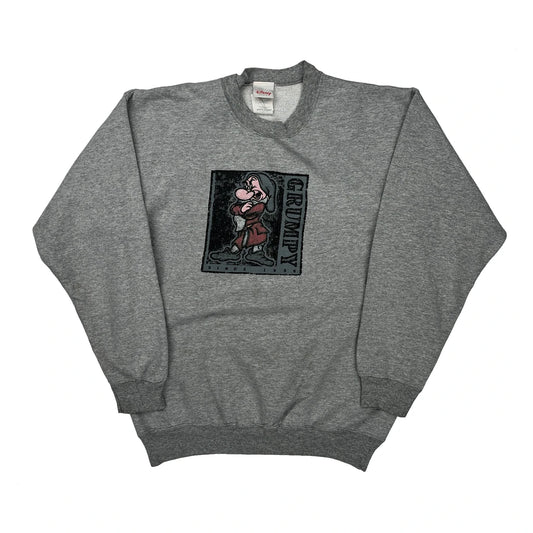 Disney Cartoon Sweatshirt - Medium Grey Cotton Blend