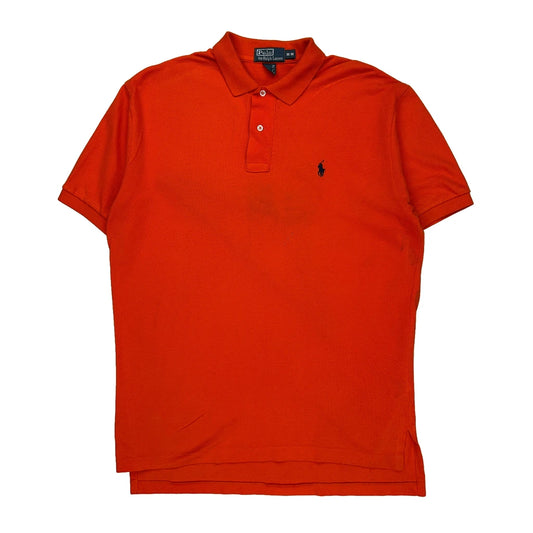 Polo By Ralph Lauren Polo Shirt - Medium Orange Cotton