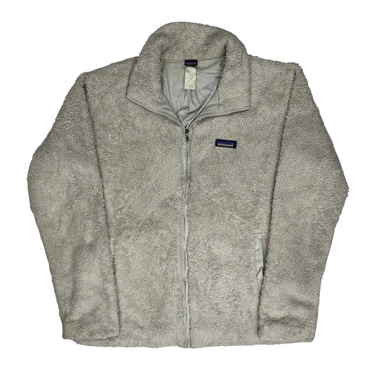 Patagonia Fleece Jacket - Large Beige Polyester