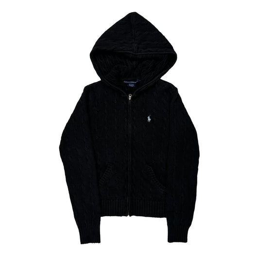 Ralph Lauren Sport Hoodie - Large Black Cotton