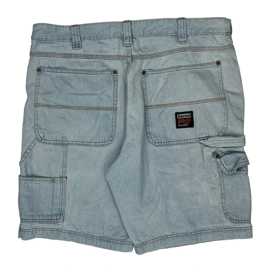 Vintage Timberland Carpenter Shorts - 36W 9L Light Wash Cotton