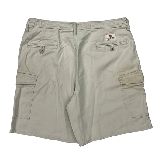 Polo By Ralph Lauren Cargo Shorts - 34W 10L Beige Cotton