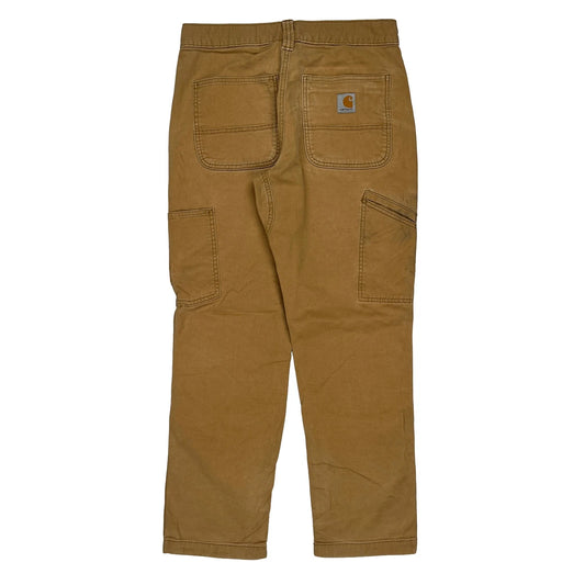Carhartt Double Knee Carpenter Trousers - 30W 28L Brown Cotton