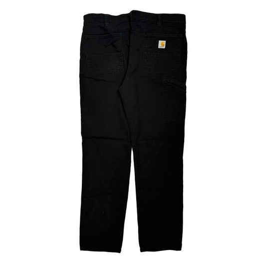 Carhartt Carpenter Trousers - 38W 34L Black Cotton