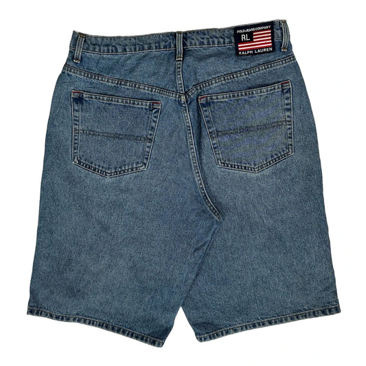 Polo By Ralph Lauren Denim Shorts - 34W 10L Blue Denim