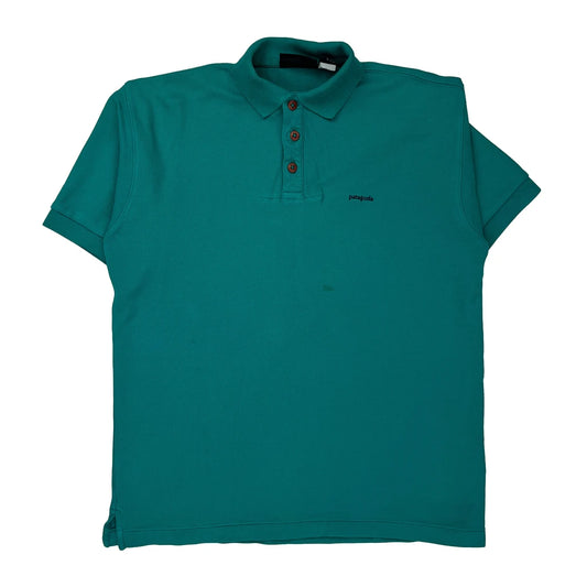 Patagonia Polo Shirt - Small Green Cotton