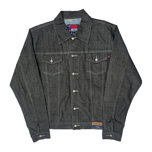 Vintage Down Under Blue Coogi Contrast Stitch Denim Jacket - XL Grey Denim