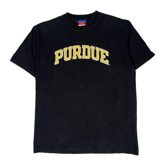 Purdue Champion College T-Shirt - XL Black Cotton