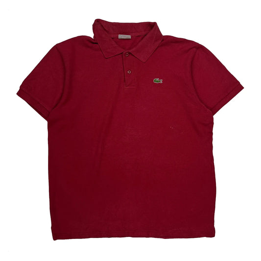 Lacoste Polo Shirt - 2XL Red Cotton