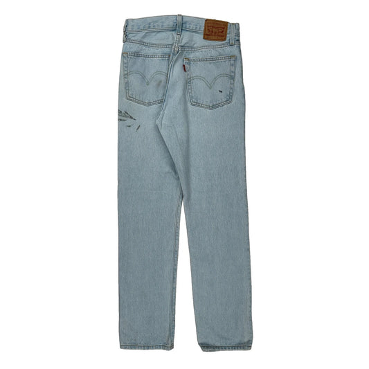 501 Levis Jeans - 27W 29L Light Wash Cotton