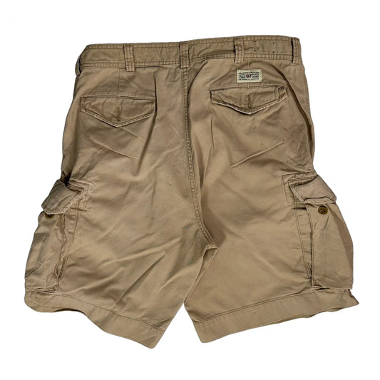 Polo By Ralph Lauren Cargo Shorts - 34W 10L Beige Cotton