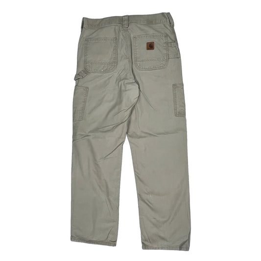 Carhartt Carpenter Trousers - 31W 32L Beige Cotton